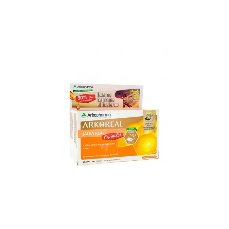 ARKOREAL PACK JALEA REAL PRÓPOLIS 20 AMPOLLAS X2