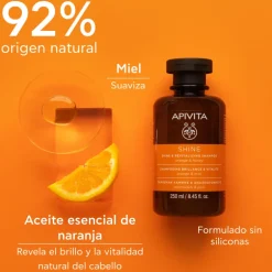 Champú Brillo y Vitalidad con Miel y Naranja