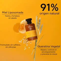 Champú Keratin Repair Nutritivo y Reparador para Cabello Seco y Dañado
