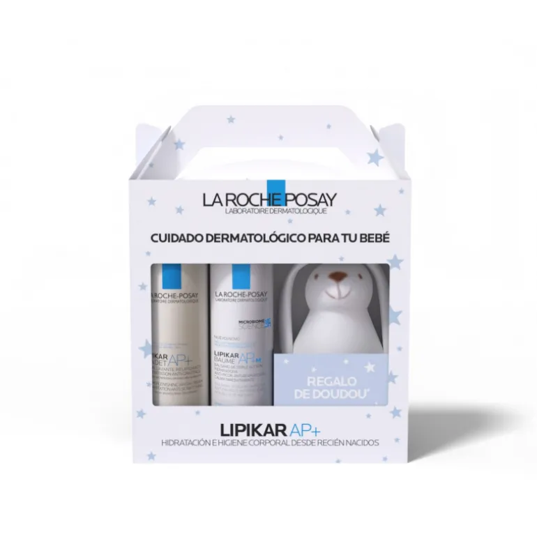 COFRE RUTINA LIPIKAR AP+ CREMA DE DUCHA Y BÁLSAMO + REGALO OSITO
