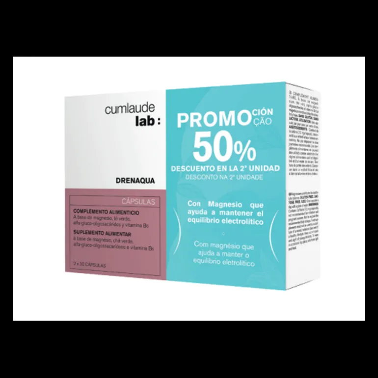 CUMLAUDE DUPLO DRENAQUA 30 + 30 CÁPSULAS -50%
