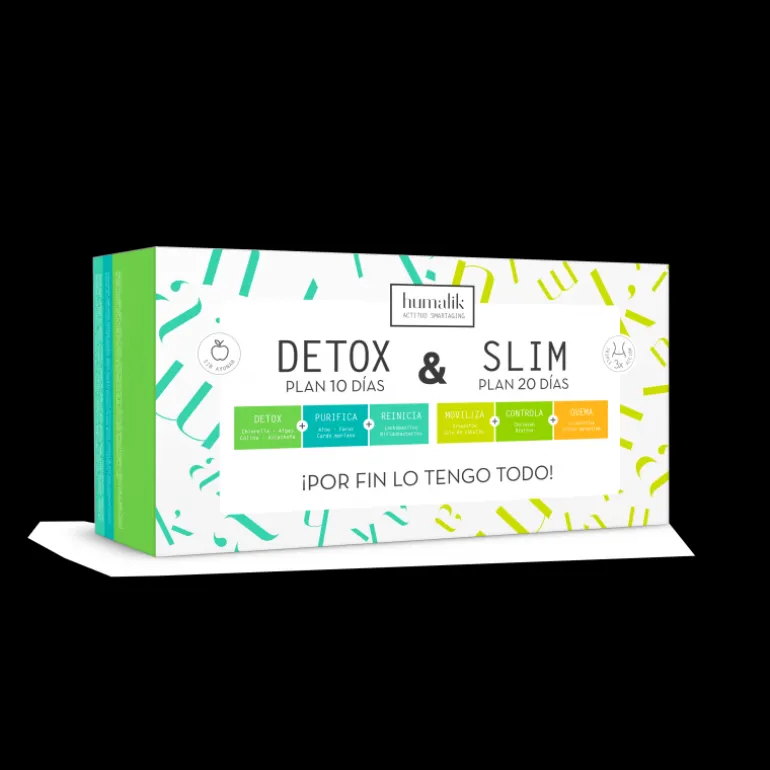 PACK DETOX + SLIM 10 + 20 SOBRES 10 + 120 COMPRIMIDOS