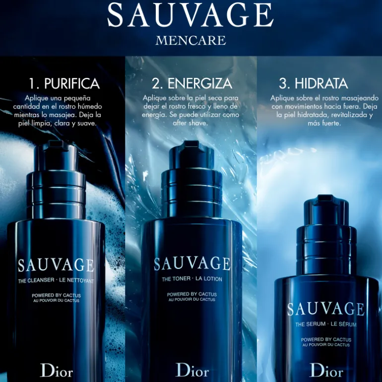 SAUVAGELimpiador facial - carbón negro y cactus
