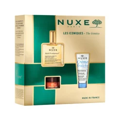 Set Huile Prodigieuse + Rêve de Miel Bálsamo de Labios + Crema Fraîche de beauté 3-en-1