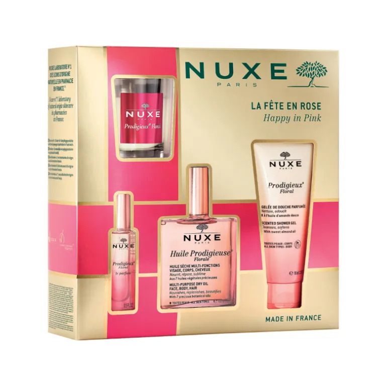 Set Prodigieuse Florale Huile + Gel de ducha + Parfum + Vela