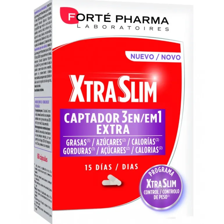 XTASLIM CAPTADOR 3 EN 1, PROGRAMA 15 DÍAS 60 CAP